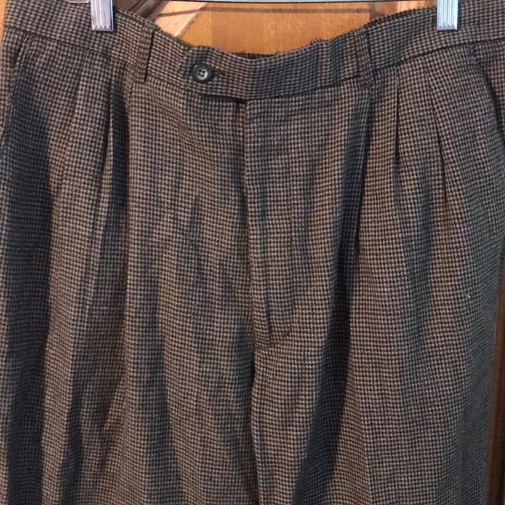 Hunting Horn Herringbone Pattern Pants